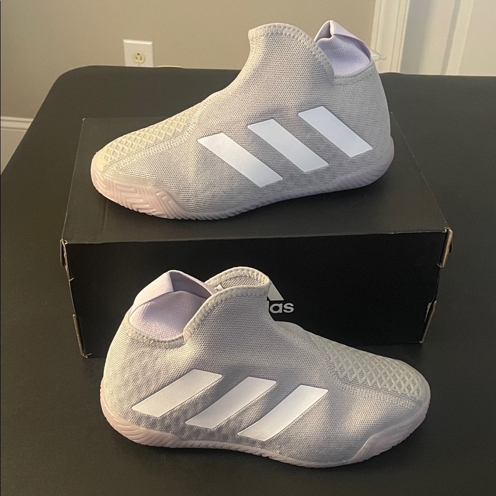 adidas Women's Gray and White Shoes